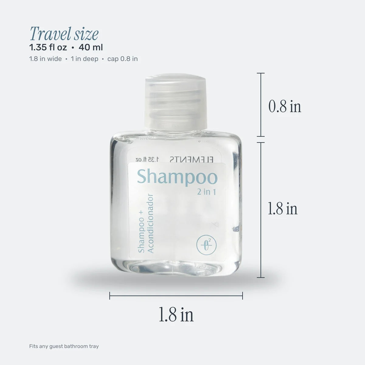 Elements 2-in-1 Conditioning Shampoo – 40 ml / 1.35 fl oz | Case of 280