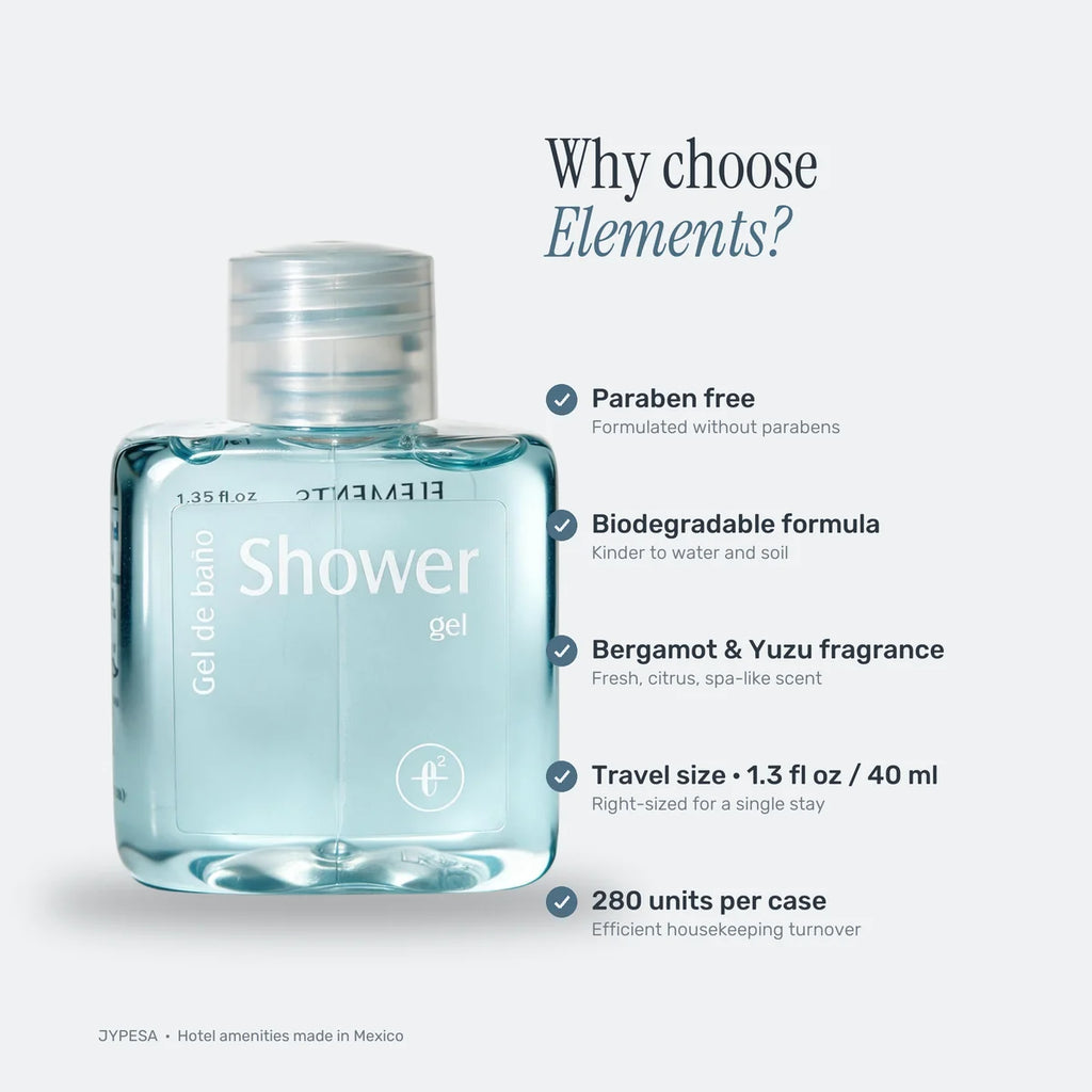 Elements Body Wash – 40 ml / 1.35 fl oz | Case of 280