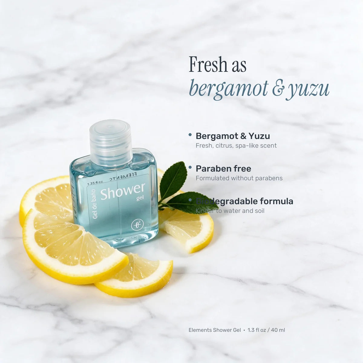 Elements Body Wash – 40 ml / 1.35 fl oz | Case of 280