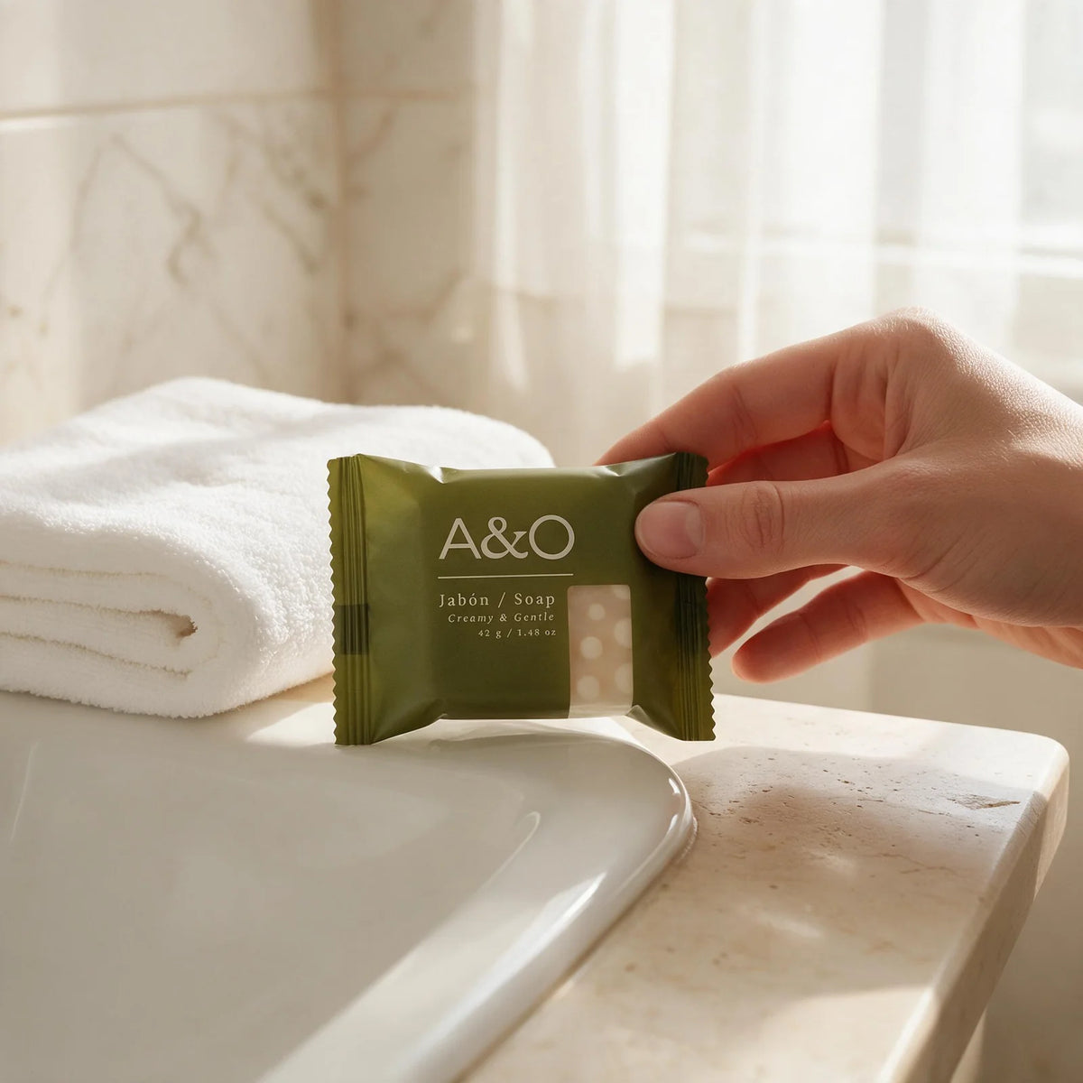 Almond & Olive Bar Soap – 42g / 1.4 oz | Case of 190