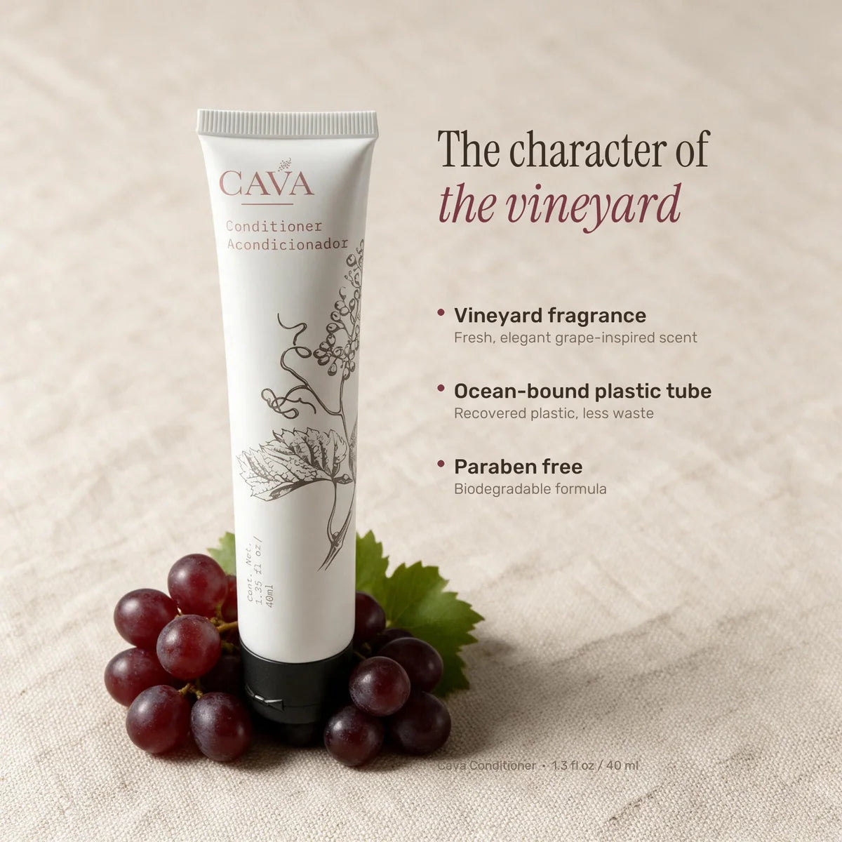 Cava Conditioner – 40 ml / 1.35 fl oz | Case of 150