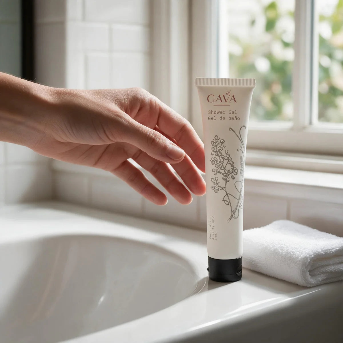 Cava Body Wash – 40 ml / 1.35 fl oz | Case of 150