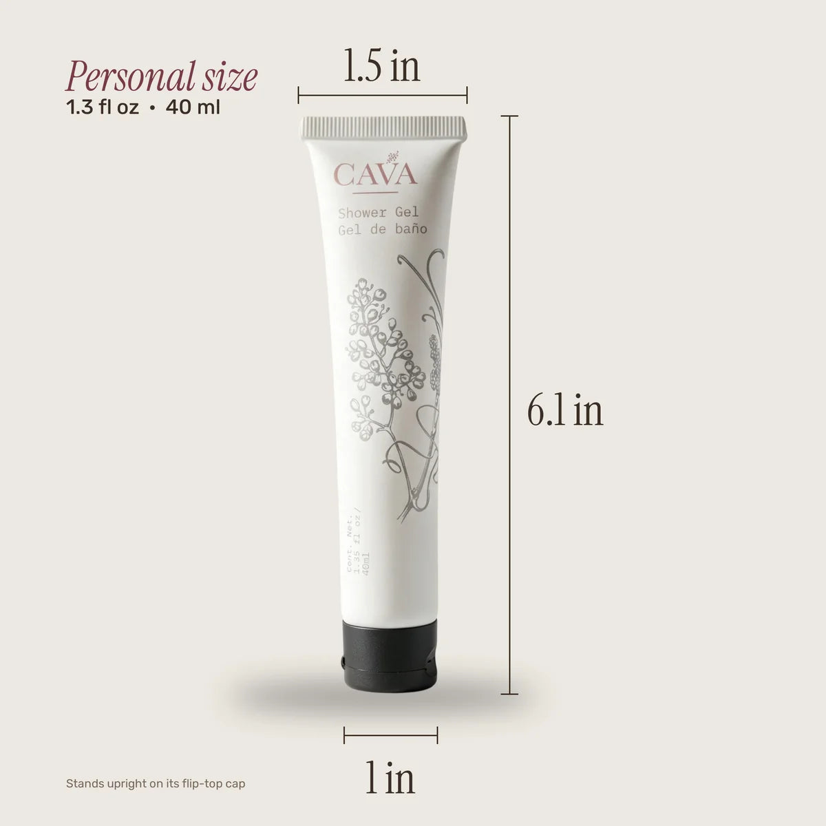 Cava Body Wash – 40 ml / 1.35 fl oz | Case of 150