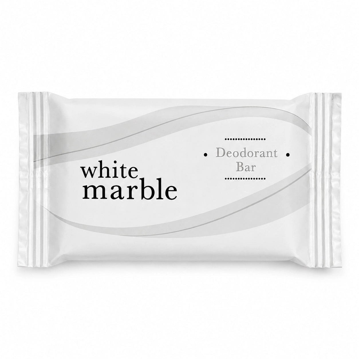 White Marble Dial Deodorant Bar - Flow Wrap #3/4 (1,000 Bars)
