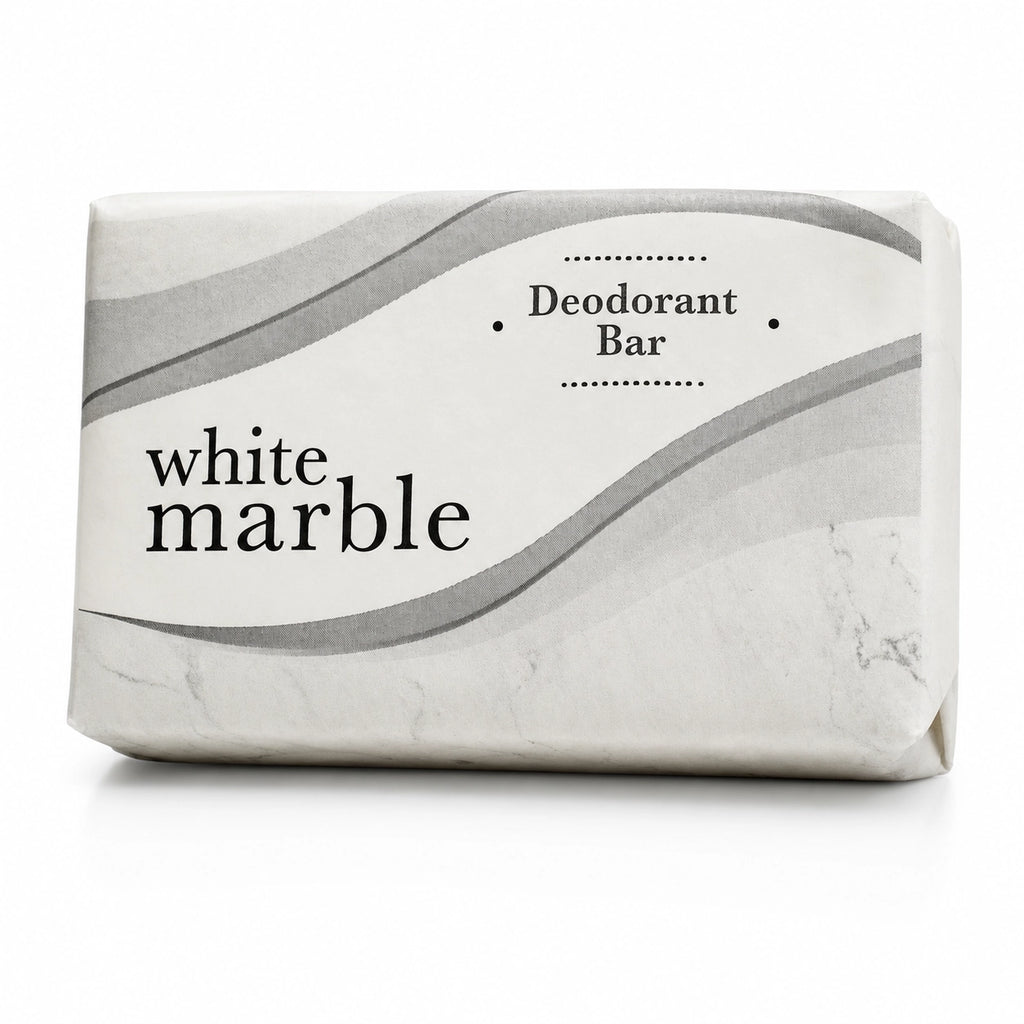 White Marble Dial Deodorant Bar  - Paper Wrap #2 1/2 (200 Bars)